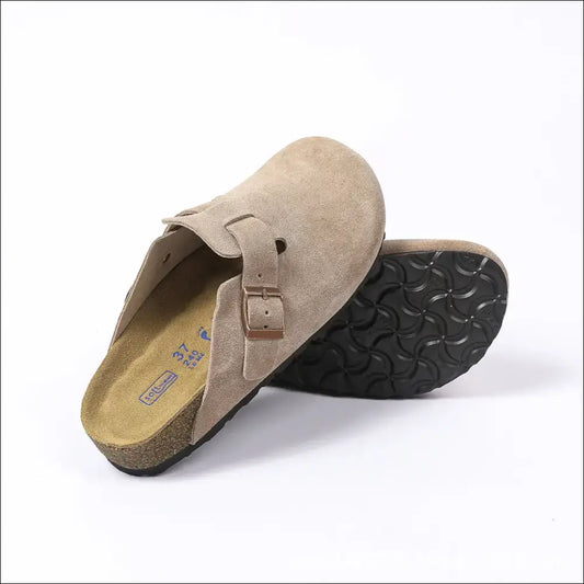 Birkenstock Boston Taupe - Mocka Clogs med Mjuk Fotbädd