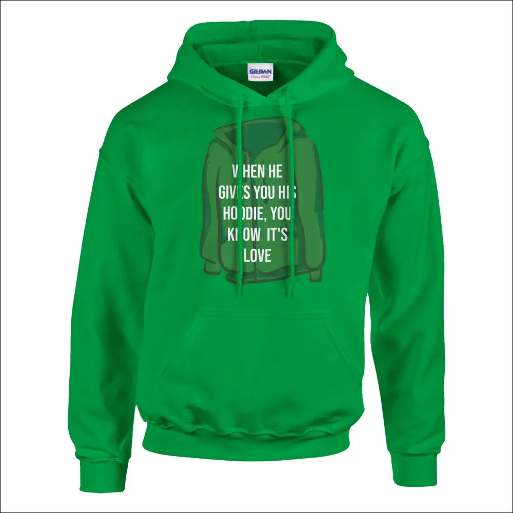 Dejting Hoodie för Singlar och Par - Stilig Bekväm - S / Irish Green