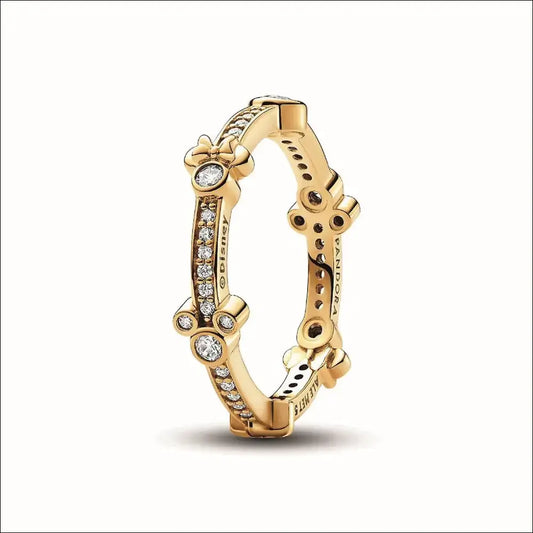 Disney Musse och Mimmi Pigg glittrande ring Pandora 162957C01 27 / No. 5 Silverring