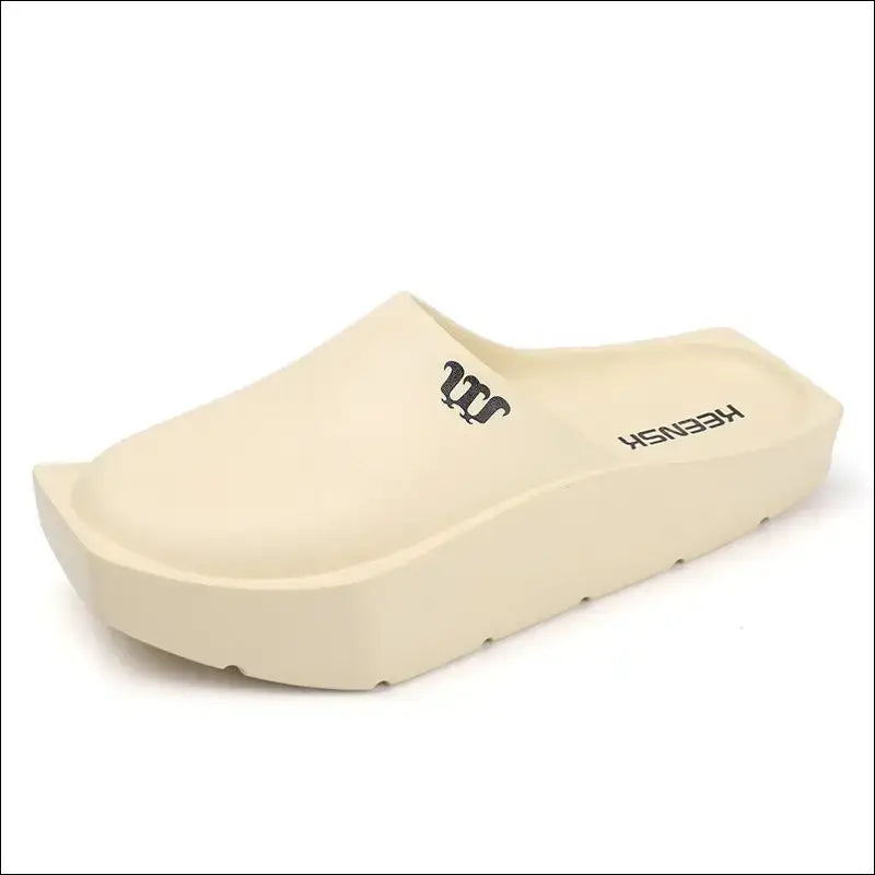 Eleganta Clogs med Stabil Platåsula i EVA-plast - Sand / 39 - mutual