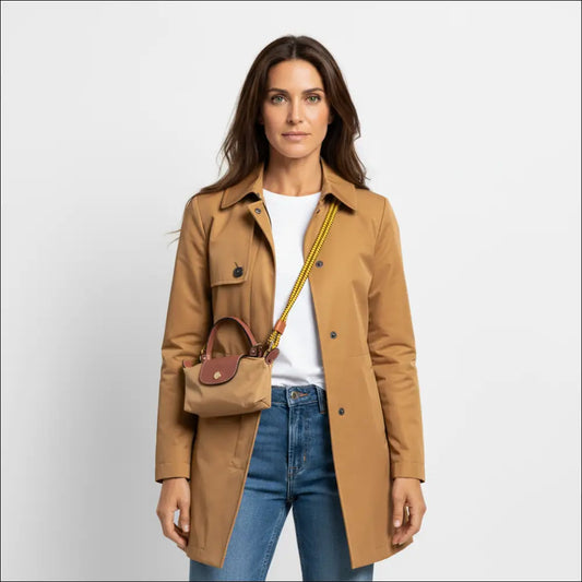 Le Pliage Original Pochette i nylon med handtag - Longchamp Fawn