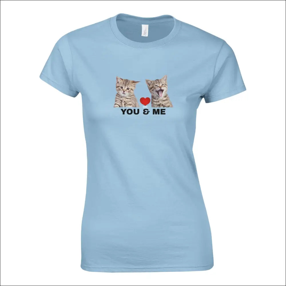 Kattdesign You and Me T-shirt för Damer