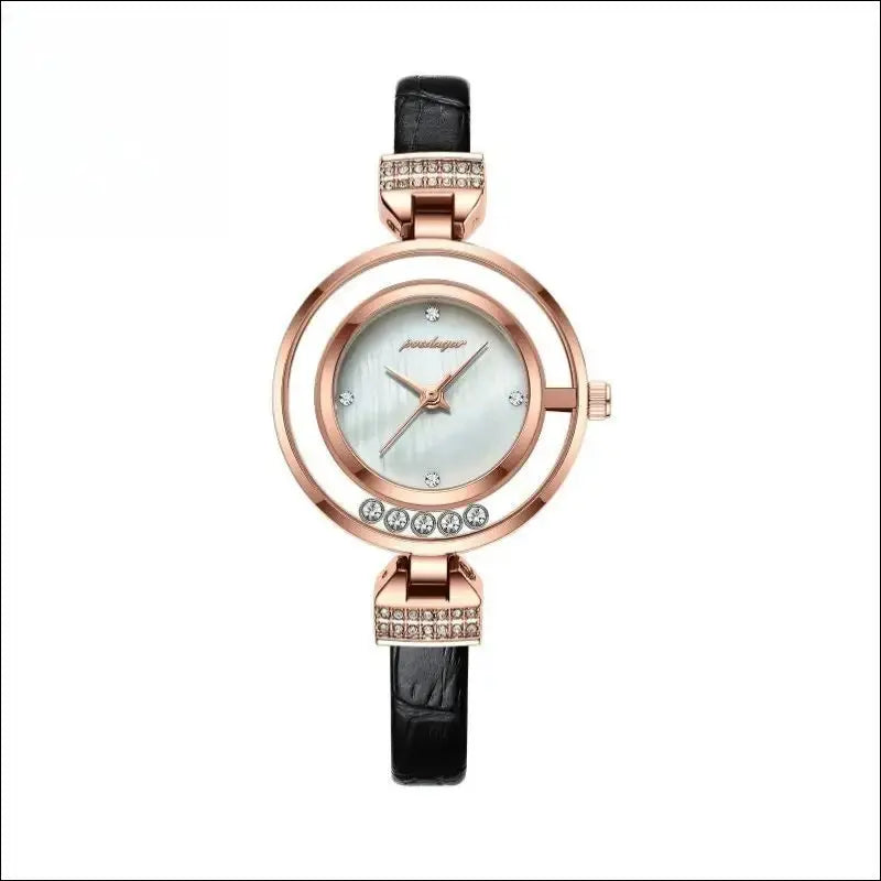 Elegant Roséguldklocka med för Dam Flera Färger - 308 Rose Guld Vit - mutual