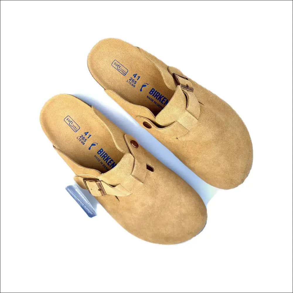 Birkenstock Boston Latte Cream Slippers - Eleganta Damtofflor - Clogs