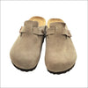 Birkenstock Boston Taupe - Mocka Clogs med Mjuk Fotbädd - Sandaler