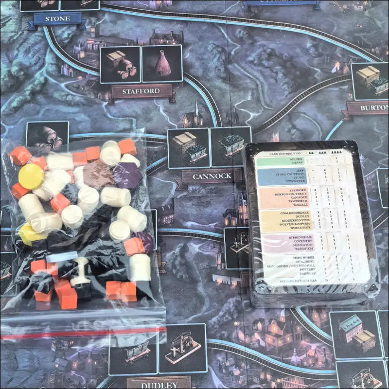 Brass Birmingham - Upptäck Topp 1 Strategiskt Brädspel - Grå Svart / 1800 gr - Strategispel