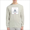 Capitol Edition – Långärmad T-shirt med Arkitektoniskt Tryck - S / Grå - Unisex långärmad t-shirt