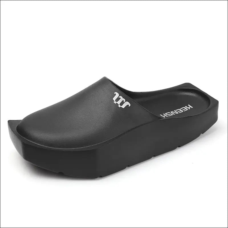 Eleganta Clogs med Stabil Platåsula i EVA-plast - Svart / 39 - mutual