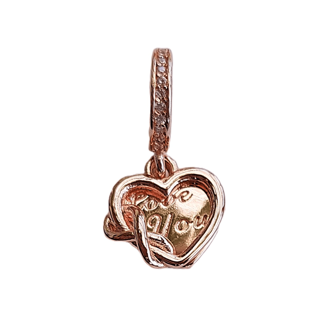 Pandora Rose Gold Infinity Heart 789369C01 13 Evig Kärlek Hängsmycke