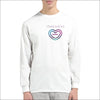 Grafiska Matchande Par T-shirts Lång Ärm - Vi t-shirt