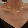 Guld Legerat Halsband med Kreativ 3D design - Titan - mutual