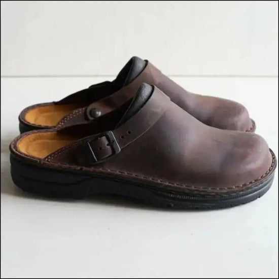 Klassisk stil Clogs med ortopedisk sula för herrar och damer - Kaffe brun / 38 - mutual