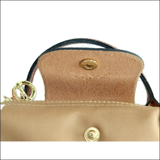 Le Pliage Original Pochette i nylon med handtag - Longchamp Fawn - Gul / Mini single pack - Design handväska
