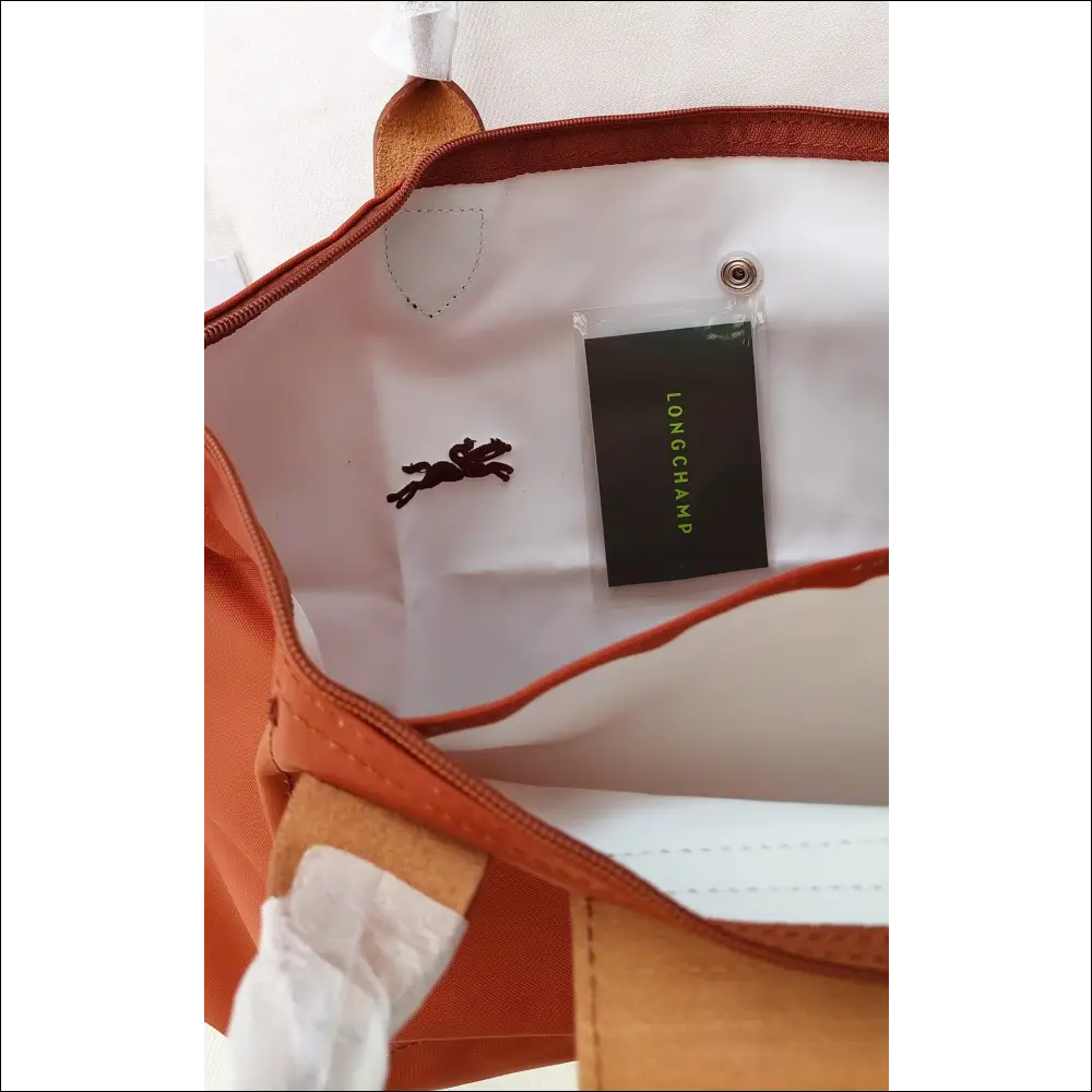 Longchamp Cognac – Le Pliage Original Large Tote - COGNAC / Long Handle - Handväska