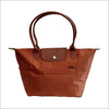 Longchamp Cognac – Le Pliage Original Large Tote - COGNAC / Long Handle - Handväska