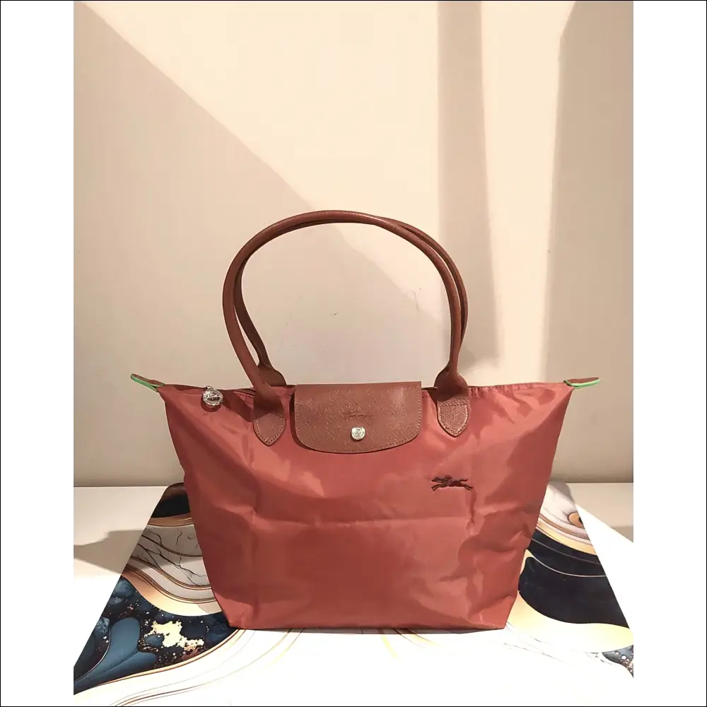 Longchamp Cognac – Le Pliage Original Large Tote - COGNAC / Long Handle - Handväska