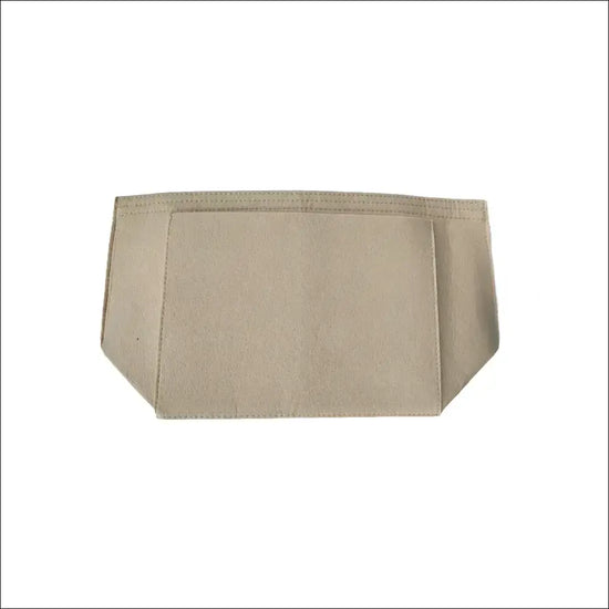 Longchamp handväskorganiserare i beige konstfilt med fack och ergonomisk form för effektiv förvaring i din väska.