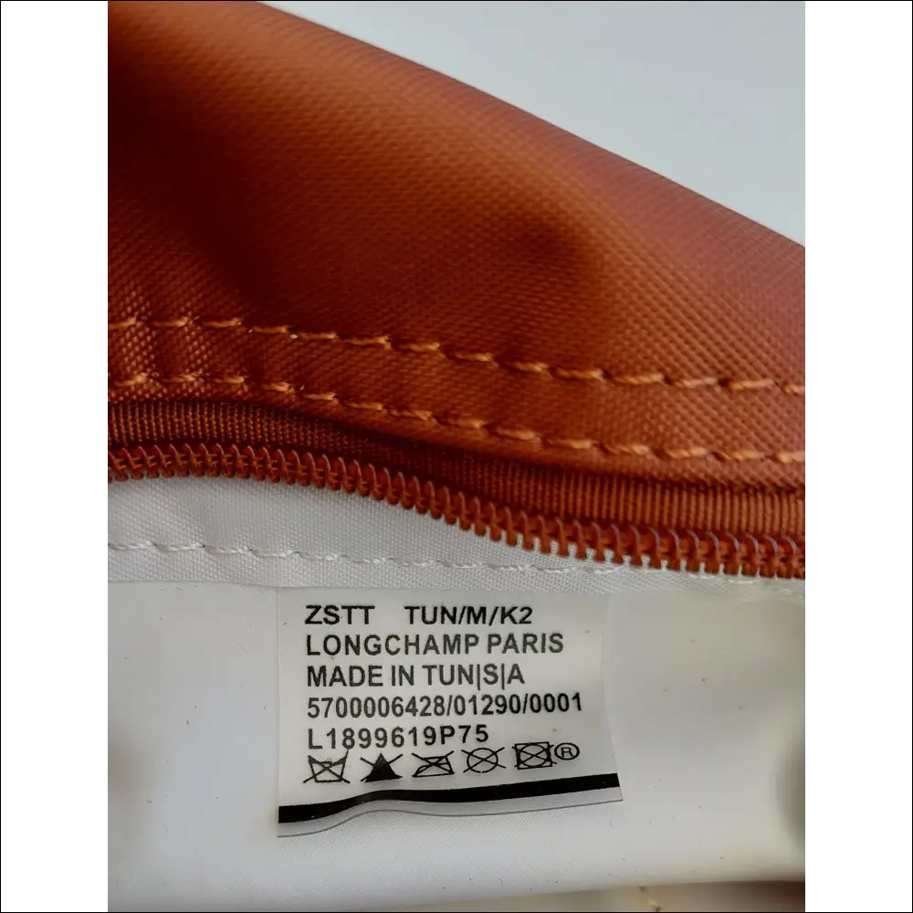 Longchamp Le Pliage Cognac - Minipouch med Axelband - Mini Pack & - Sminkväska