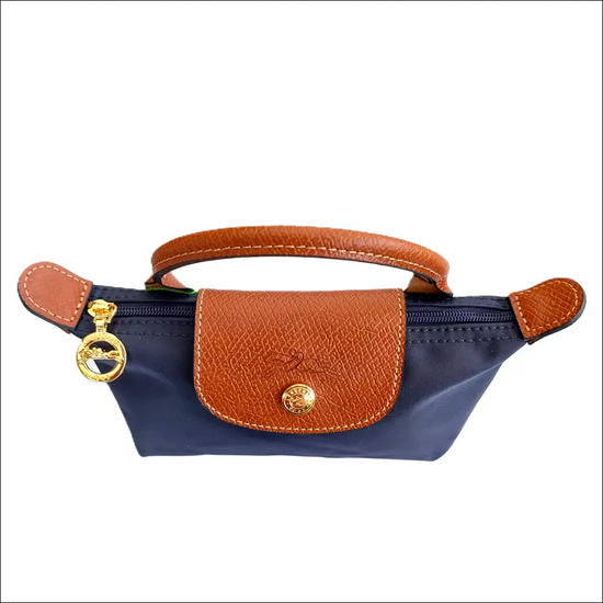 Longchamp Le Pliage Mini Bag Navy Blue - Elegant Accessoar - Sminkväska