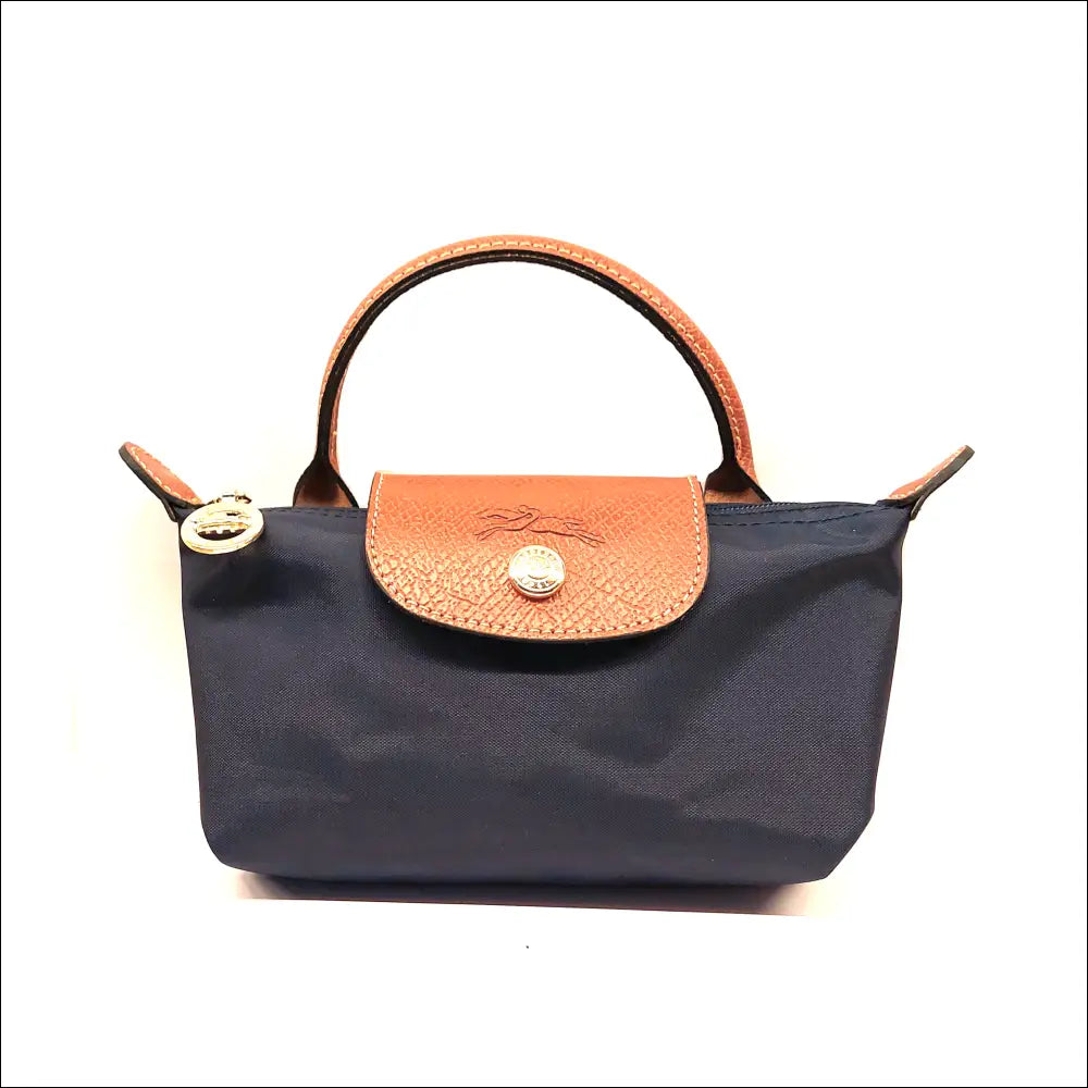 Longchamp Le Pliage Mini Bag Navy Blue - Elegant Accessoar - Sminkväska