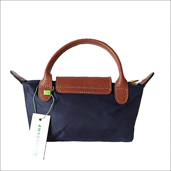 Longchamp Le Pliage Mini Bag Navy Blue - Elegant Accessoar - Sminkväska