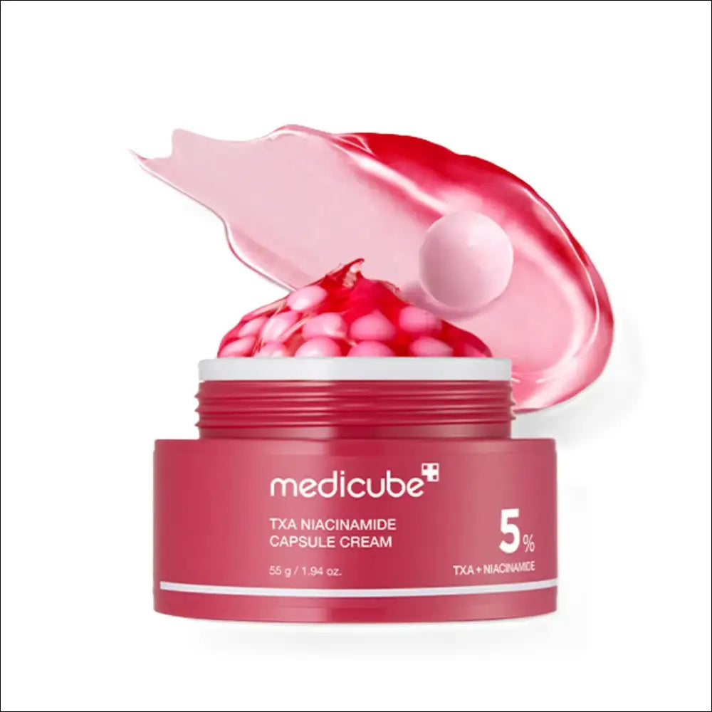 Medicube TXA + Niacinamide Återfuktande Capsule Cream - Röd Vit - Hudkräm