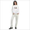 Mjuk Hoodie med Katter och Du & Jag Text - Print Material