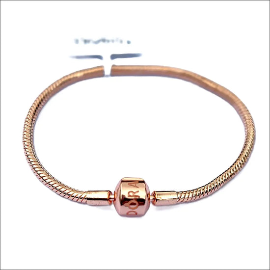 Elegant Pandora Moments Snake Chain Armband i Roséguld 588781C00