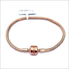 Elegant Pandora Moments Snake Chain Armband i Roséguld 588781C00