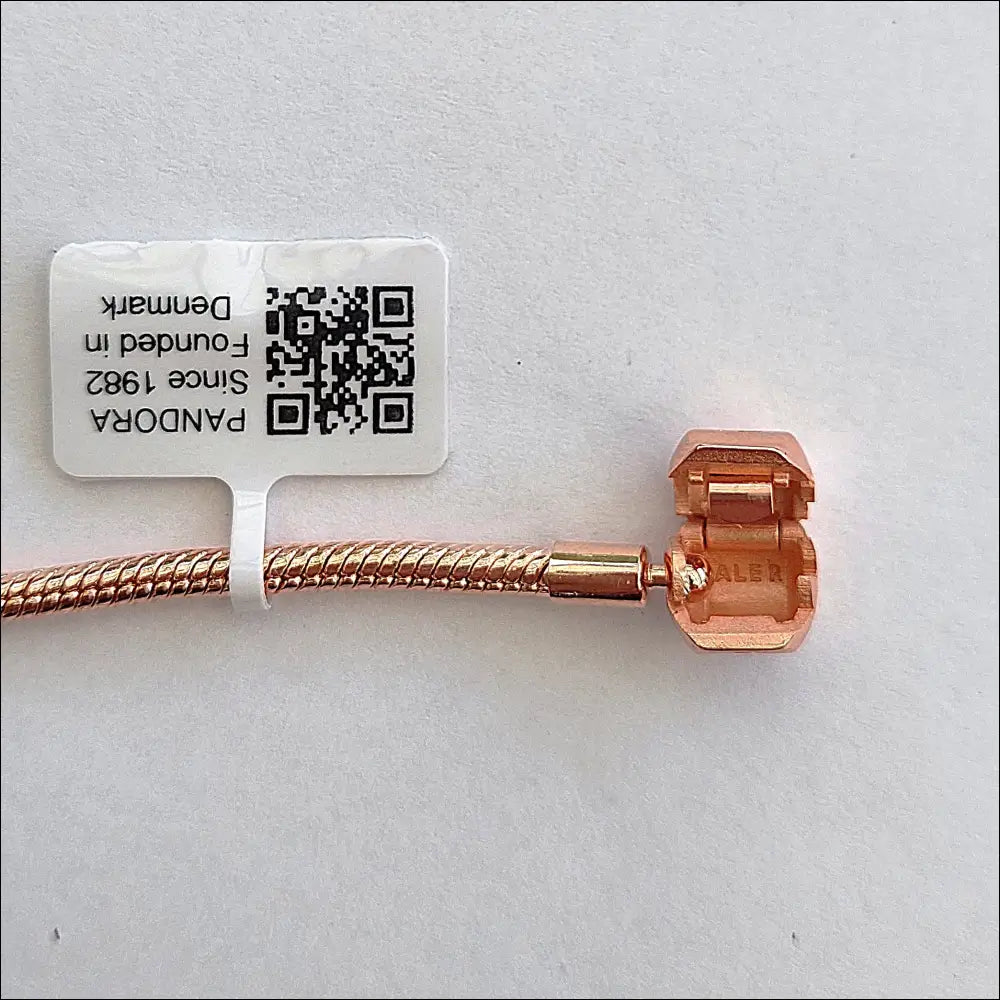 Elegant Pandora Moments Snake Chain Armband i Roséguld 588781C00