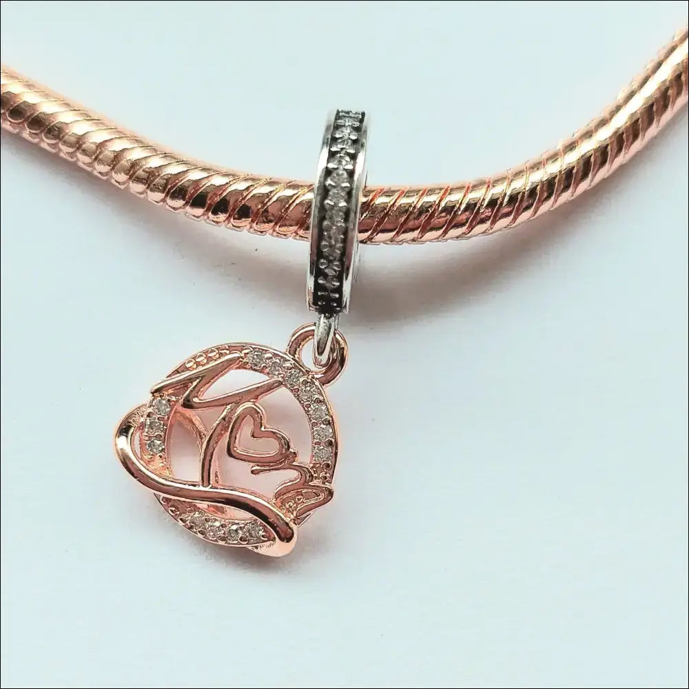 Pandora Two tone Mom Dangle Charm 789374C01 11 Mamma Hängsmycke