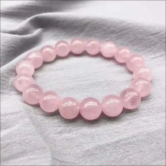 Rosa Kristallarmband i Natursten - Sofistikerad Elegans - Armband
