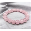 Rosa Kristallarmband i Natursten - Sofistikerad Elegans - Kristall / 6mm a string - Armband