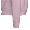 Rosa sweatshirt med text och abstrakt stil design - Print Material