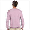 Rosa sweatshirt med text och abstrakt stil design - Print Material
