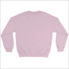 Rosa sweatshirt med text och abstrakt stil design - Print Material