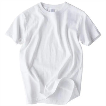 Solida T-shirts i klassisk stil bomull vitt och svart - Vit / S - mutual