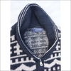 Stickad Herr Cardigan i Nordisk Stil med Polokrage