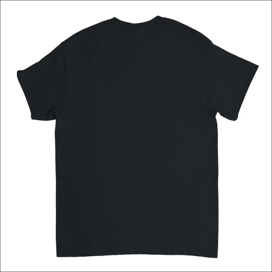 Stilren Vågor inspirerad Svart T-Shirt med Klassisk Design - Print Material