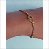Pandora Moments Armband 562731C00 – Studded Chain 14K Guldplätering