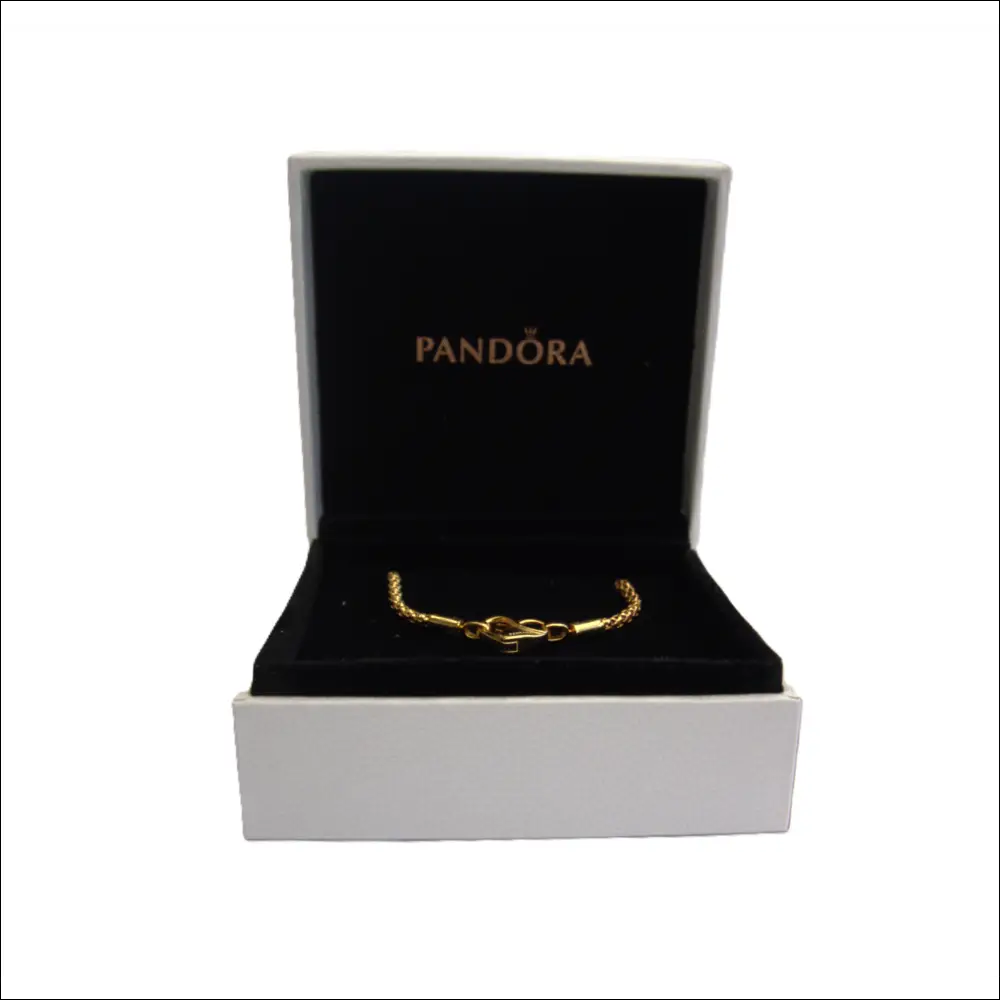 Pandora Moments Armband 562731C00 – Studded Chain 14K Guldplätering