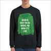 Grå Unisex Sweatshirt för Casual Dejting och Singlar - Svart / S - Print Material