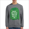 Grå Unisex Sweatshirt för Casual Dejting och Singlar - Print Material