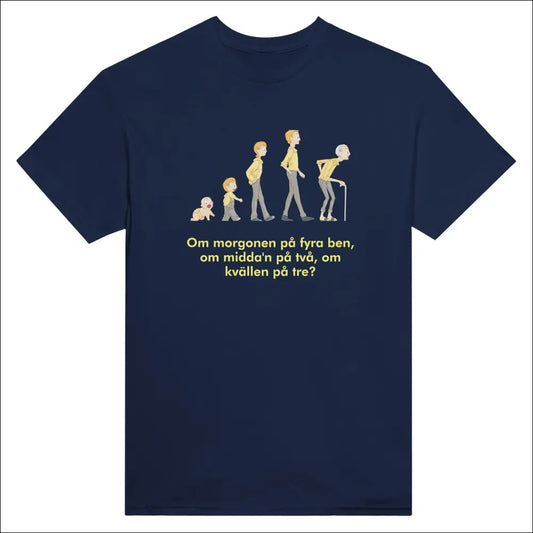 T-shirt om Gammal Gubbe Evolution - Print Material