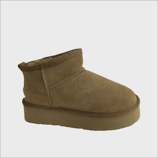 UGG Classic Ultra Mini Platform Antelope med uggplush-foder - Antelope Brown / 35 - Stövletter