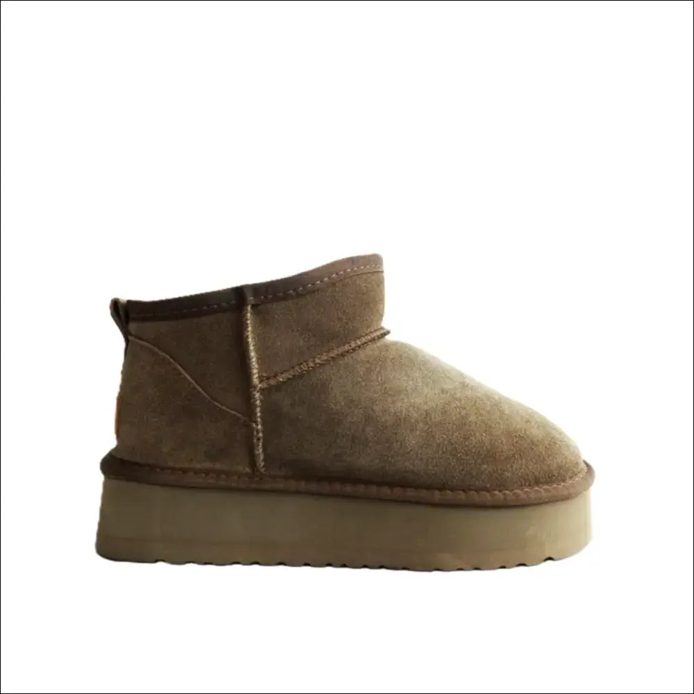 UGG Classic Ultra Mini Platform Chestnut med uggplush-foder - Stövletter