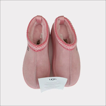 UGG Tazz Fårskinnstofflor – Pink Dawn (F19010) i rosa mocka - Fårskinnstoffel