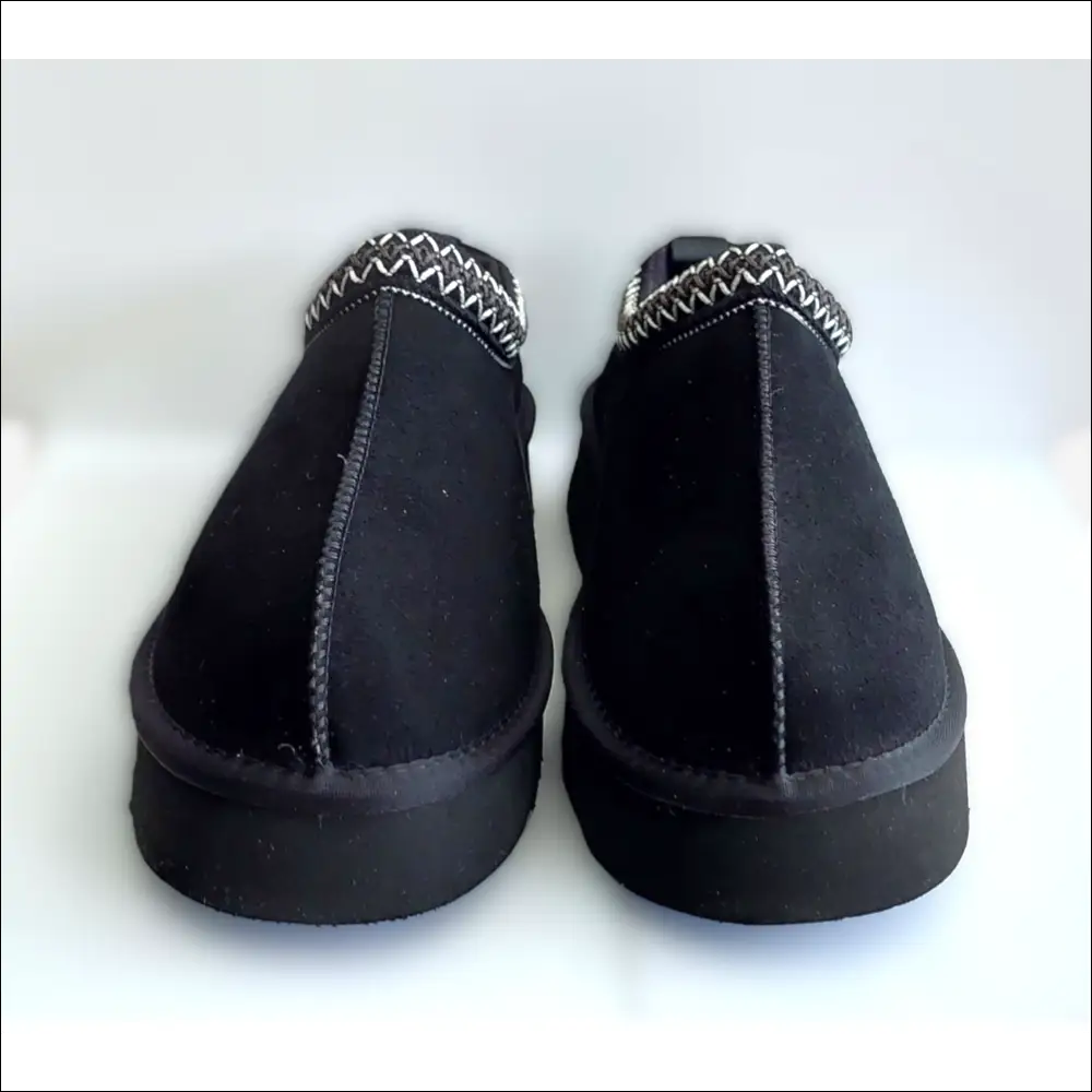 Ugg Tazz Svarta Plattformslippers i Mocka - Tofflor