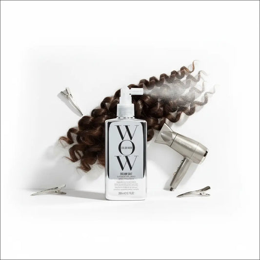 Wow Dream Coat värmeskydd glansspray för lockigt hår – 200 ml - white/silver